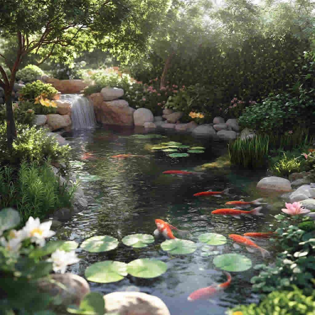 estanque-de-jardin-con-carpas